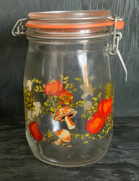 Arc France Vegetable Theme 1 Litre Glass Jar