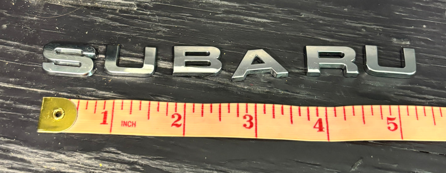 Subaru 3/4x1/2 inch Badge Emblem Letters