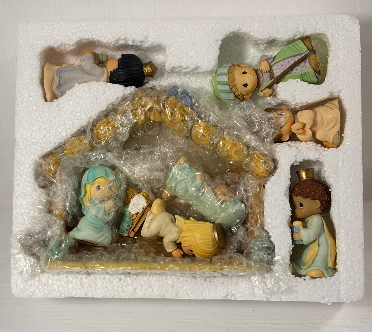 Precious Moments 10 Piece Nativity Scene Figurine Set