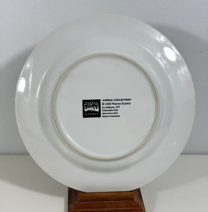 Sakura Warren Kimble Animal Collection Pig Plate