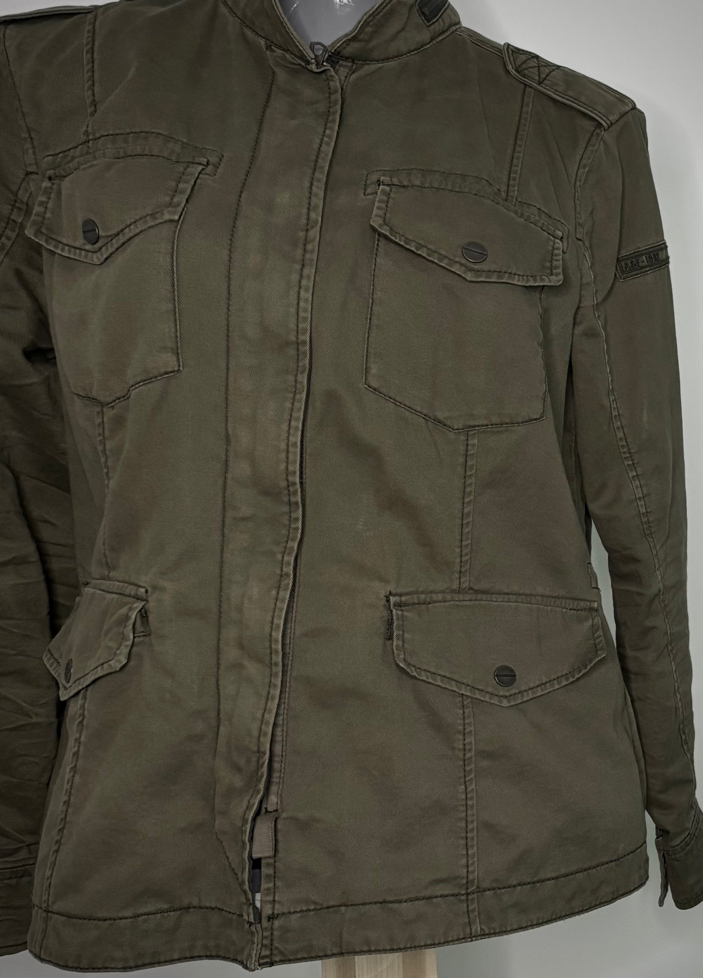 Abercrombie & Fitch Olive Drab Utility Jacket Women’s Large