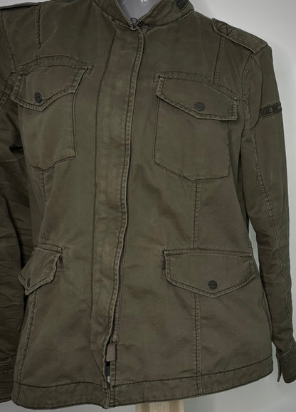 Abercrombie & Fitch Olive Drab Utility Jacket Women’s Large