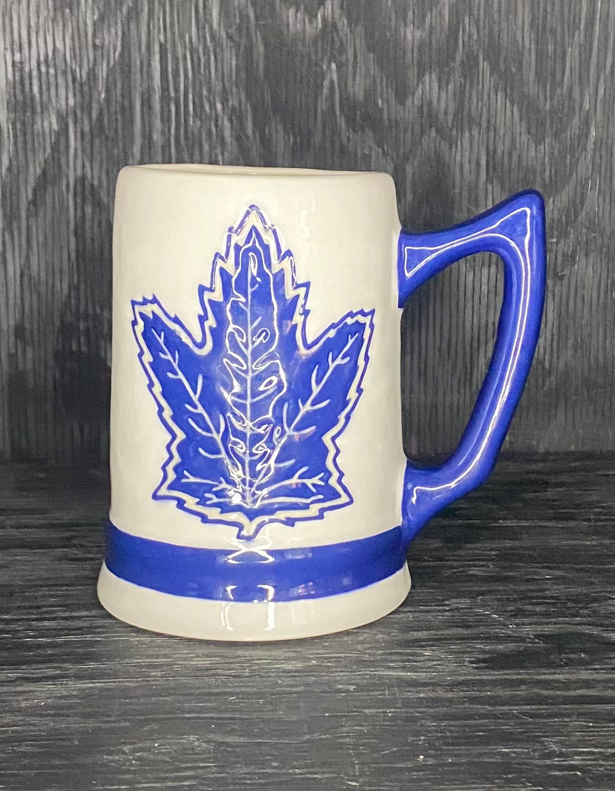 Vintage Toronto Maple Leafs Beer Glass Stein Mug