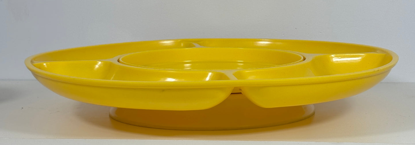 Made in Japan Vintage Lazy Susan Divided Serving Tray