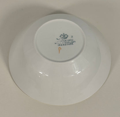 Maroon Poinsettias ceramic soup bowl
