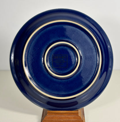 Denby Harlequin Red and Blue Salad Plate