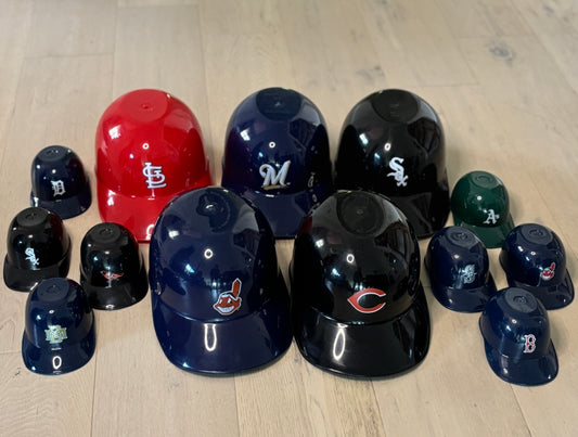 Lot of Major League Baseball Replica Ice Cream Dessert Serving Helmets