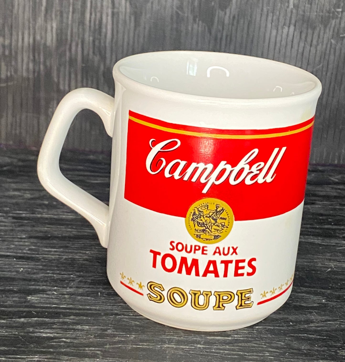 Made in England Vintage Bilingual Campbells Tomato Soup Mug