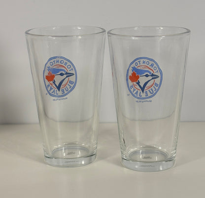 Retro Toronto Blue Jays Logo Pint Glasses Set