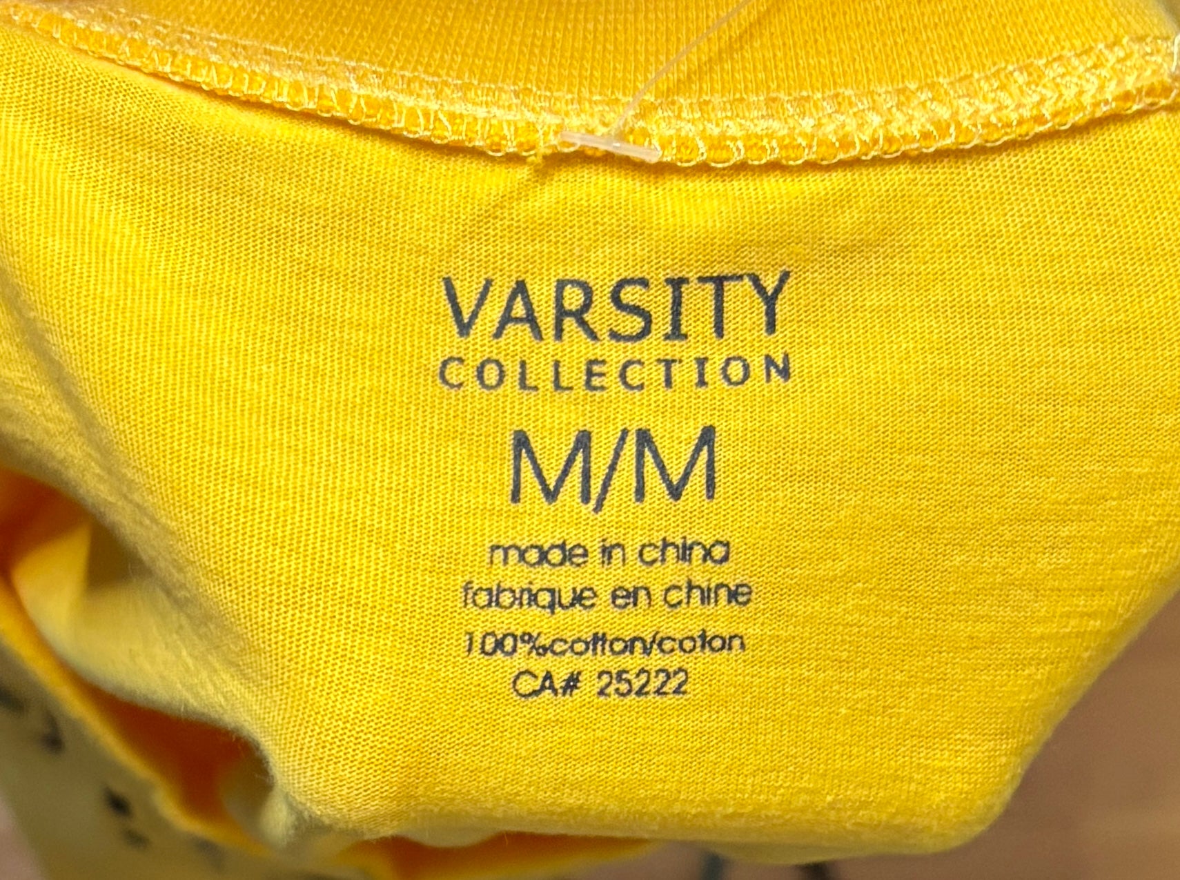 Dalhousie University Yellow T Shirt Adult Medium