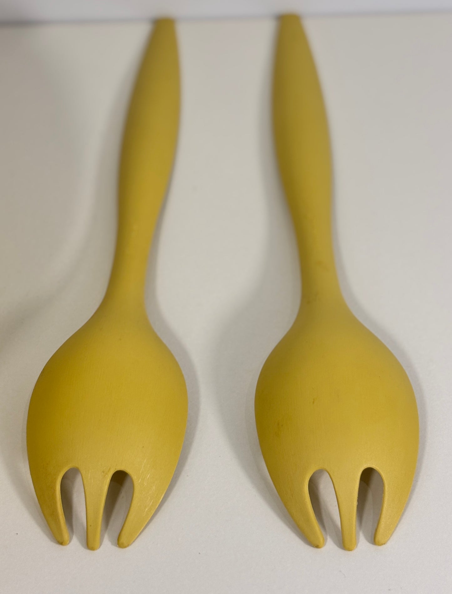 Vintage Tupperware Servalier Salad Serving Set with Spoons
