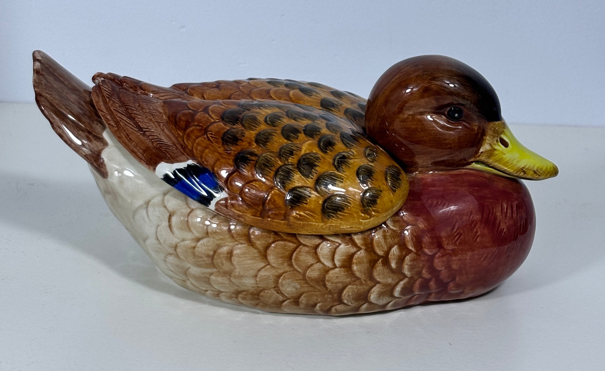 Fitz and Floyd Essentials Game Bird Duck Lidded Dish