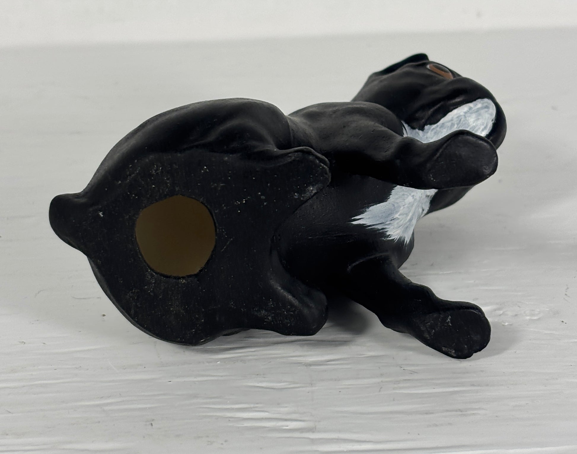 Hand Painted Sitting Boston Terrier Figurine