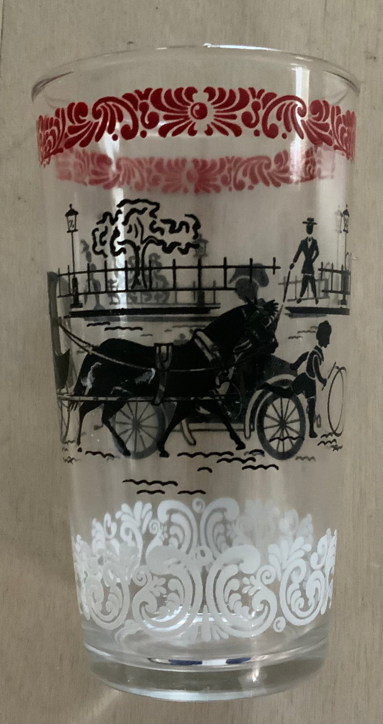 Hazel Atlas Stagecoach Horse and Buggy Glasses