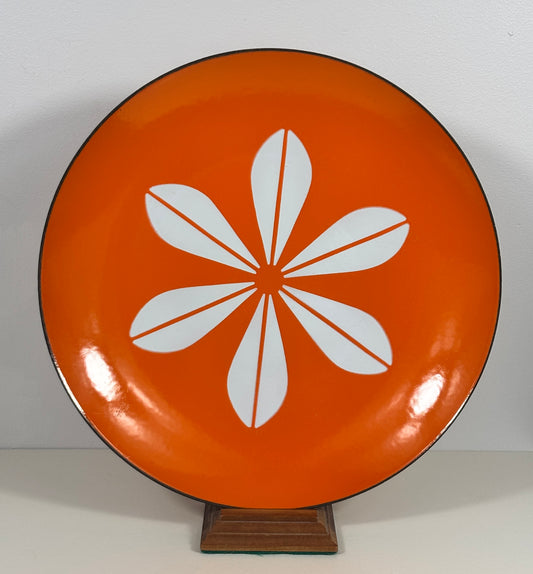 Cathrineholm Orange White Lotus Round Platter