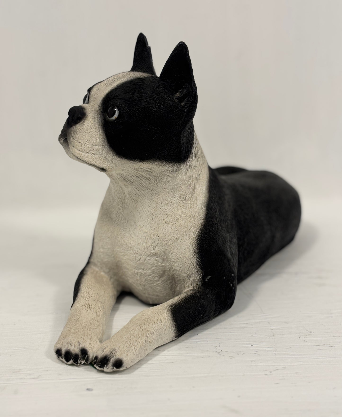 Living Stone Boston Terrier Dog Statuette