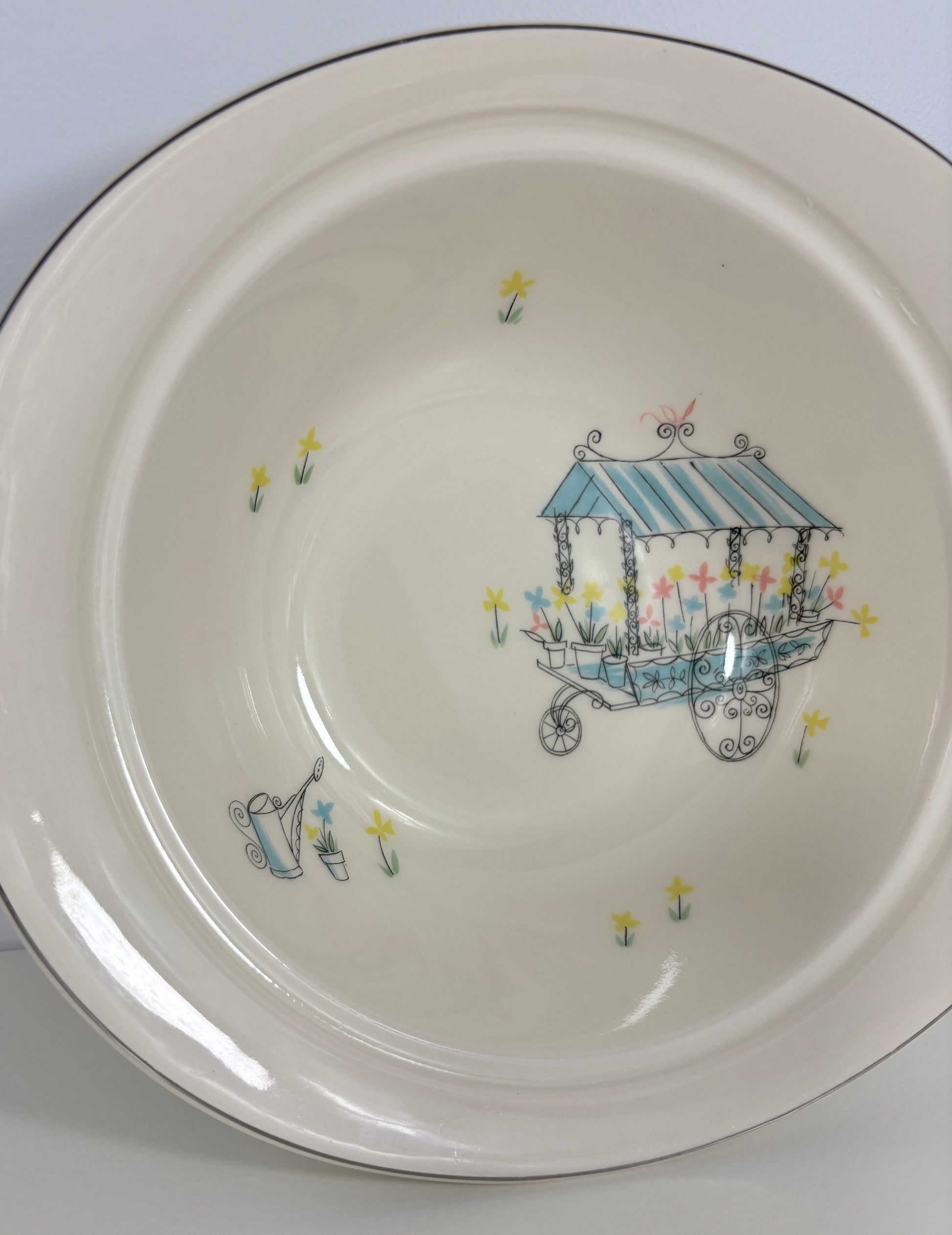 Johnson Brothers Flower Cart Oval Serving Bowl