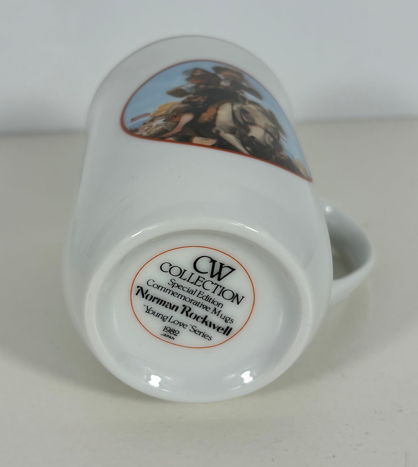 1982 Norman Rockwell Collection Young Love Mug
