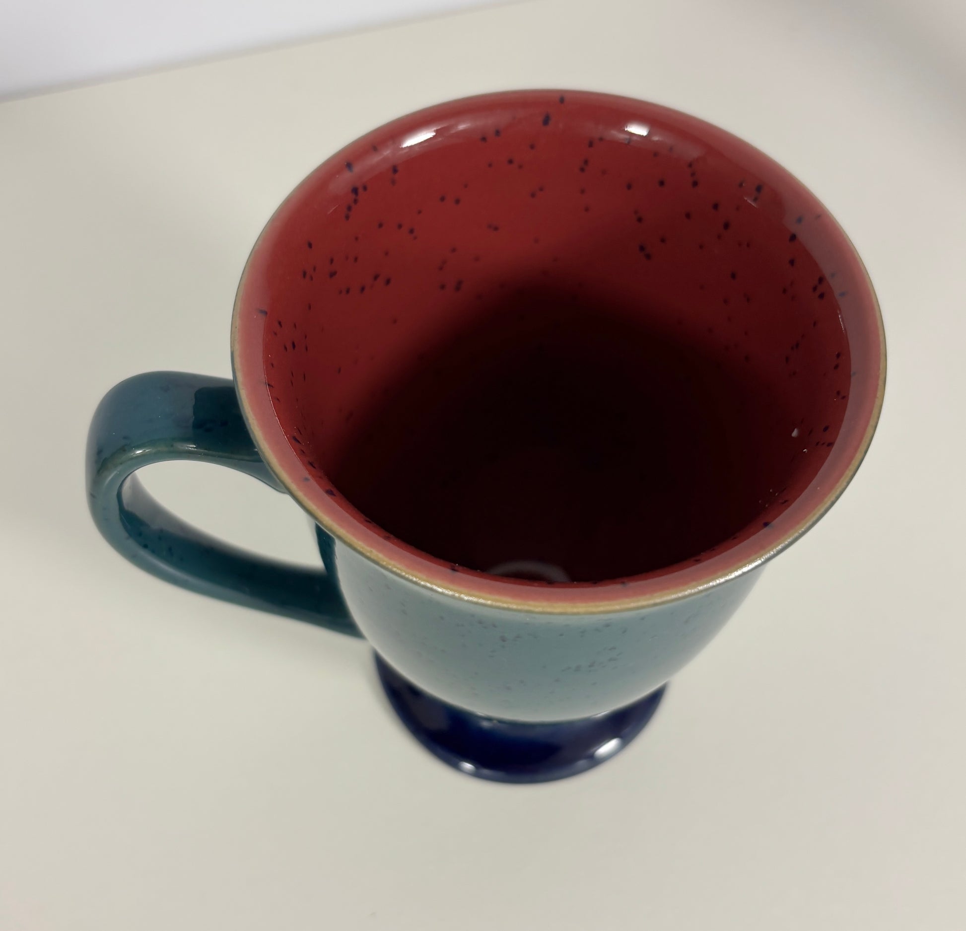 Denby Harlequin Green Footed Mug