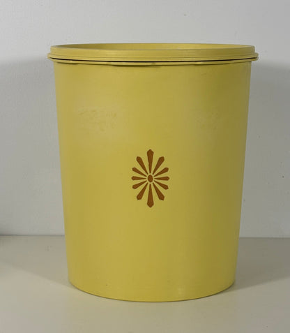 Tupperware 8 Inch Harvest Gold Servalier Storage Container