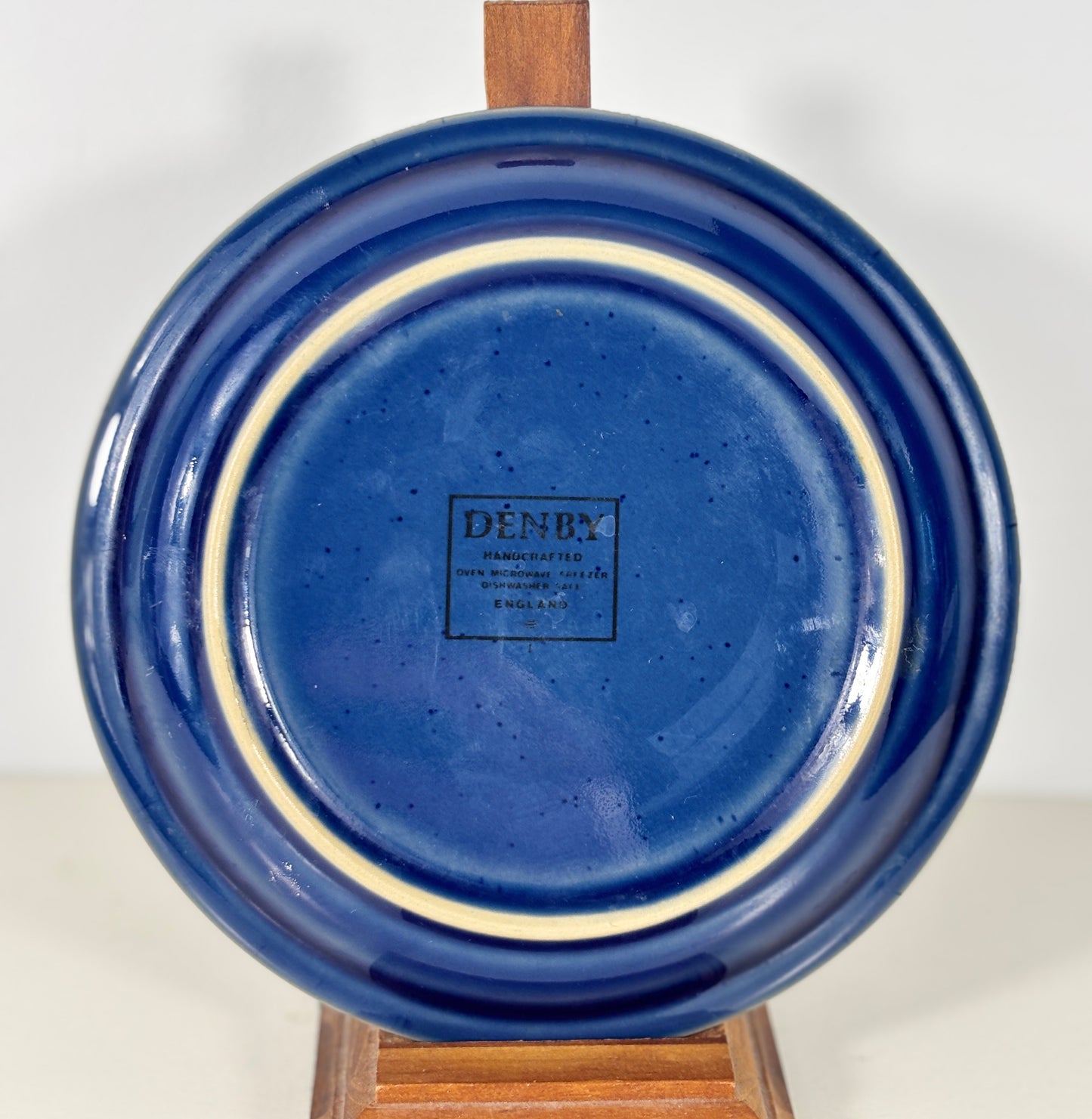 Denby Harlequin Green and Blue Bread Plate