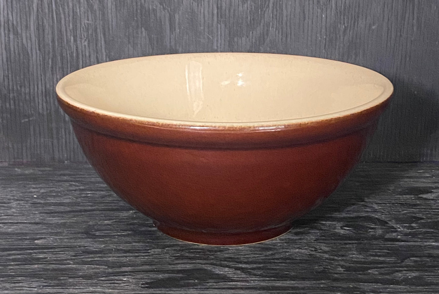 Vintage Denby Dark Brown 9 Inch Serving Bowl