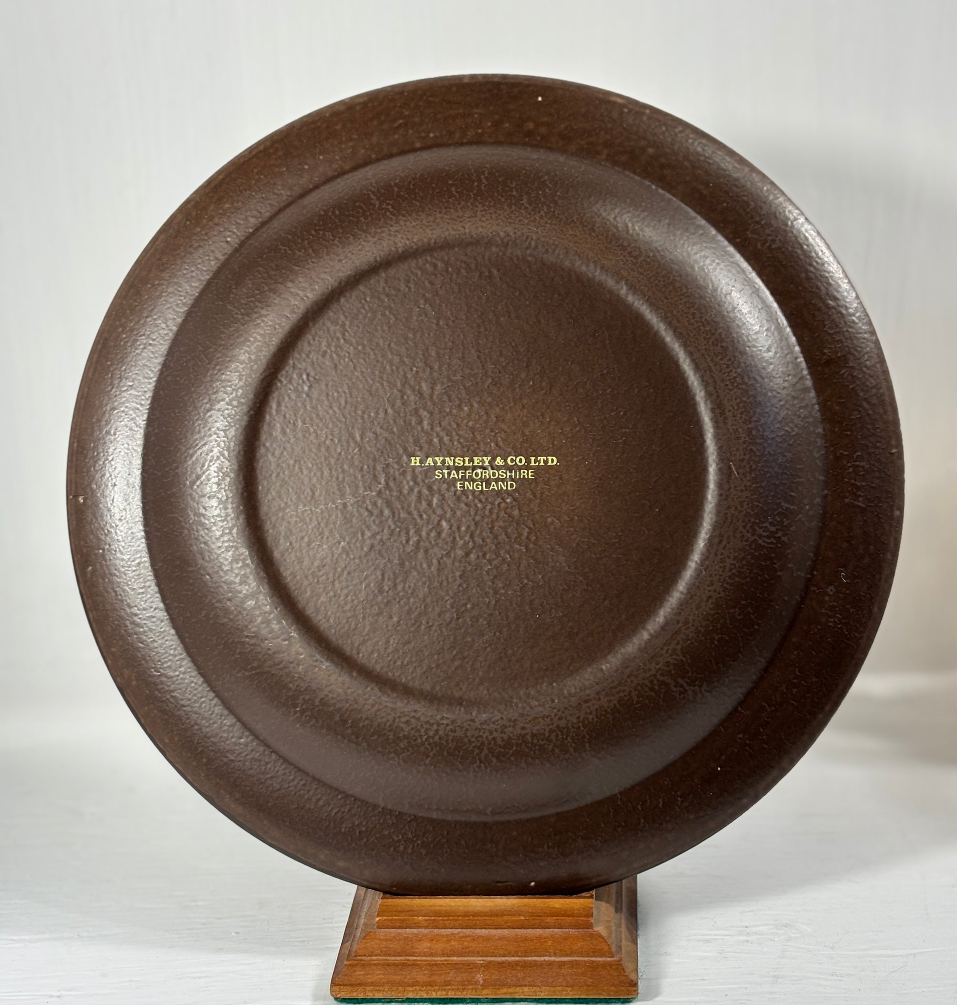 Aynsley Brown Floral Pattern Dinner Plate