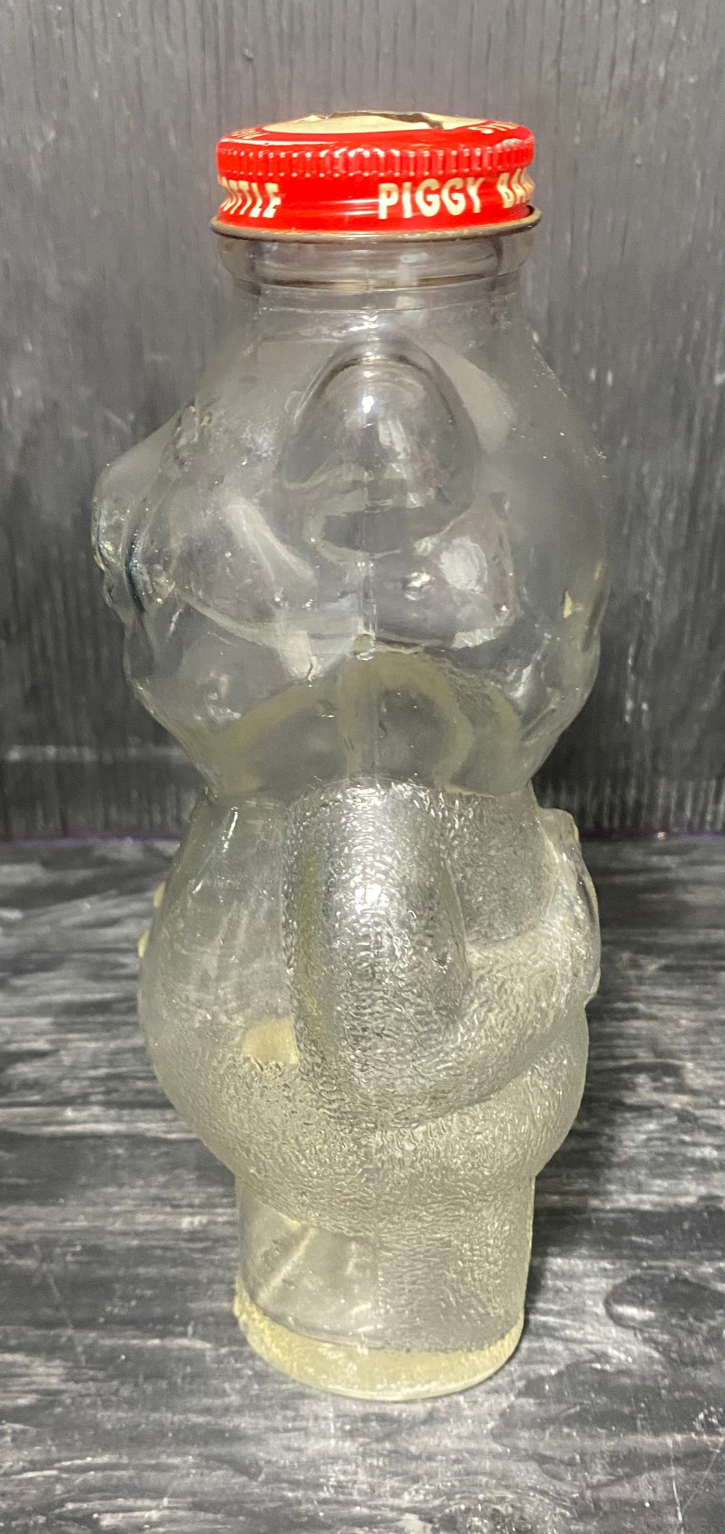 Snow Crest Glass Bear Vintage Piggy Bank