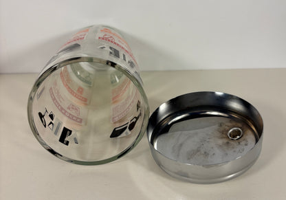 Vintage Cocktail Shaker with Recipes
