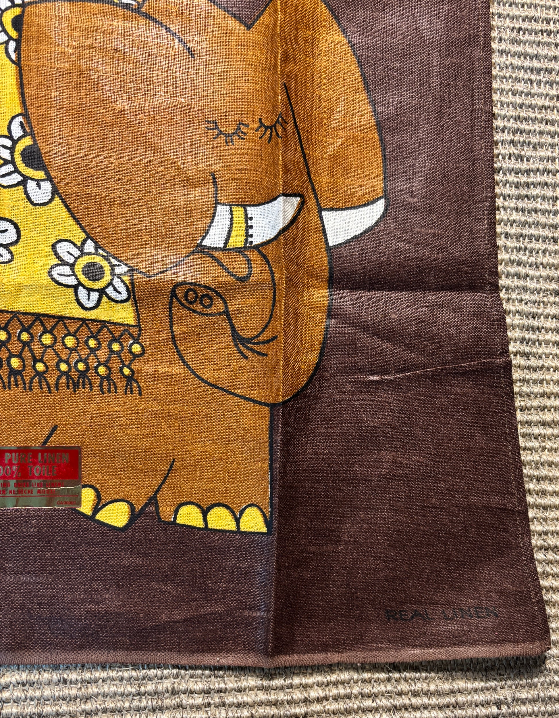 1970s Chris Bash Elephant Towel