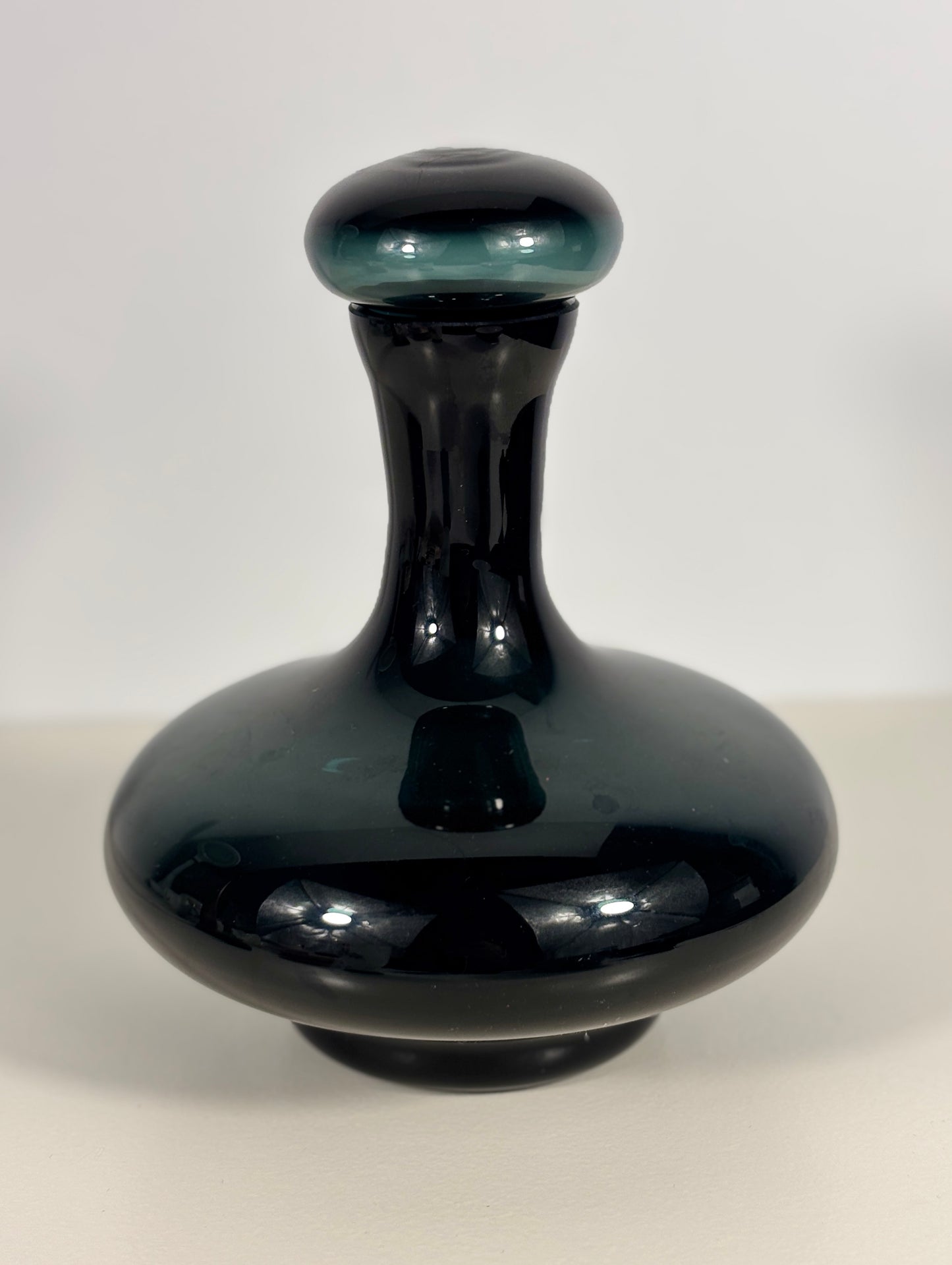 Krosno Poland Petrol Blue Decanter
