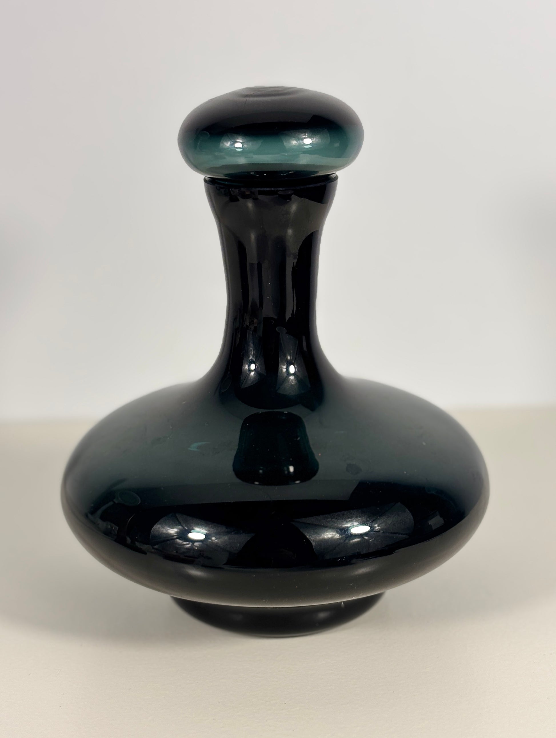 Krosno Poland Petrol Blue Decanter