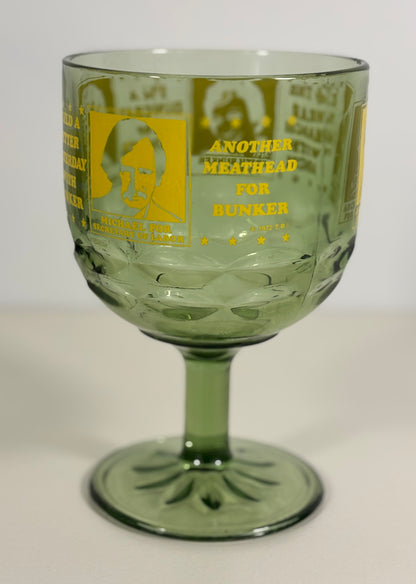 1972 Archie Bunker for President Glass Goblet