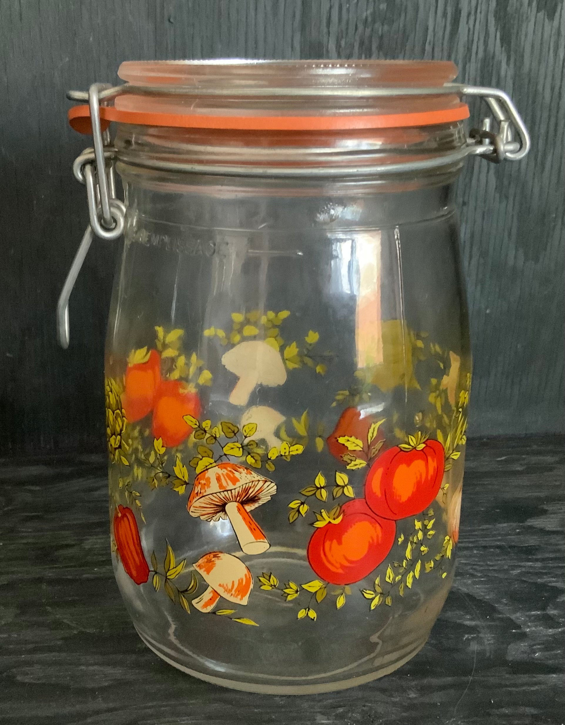 Arc France Vegetable Theme 1 Litre Glass Jar