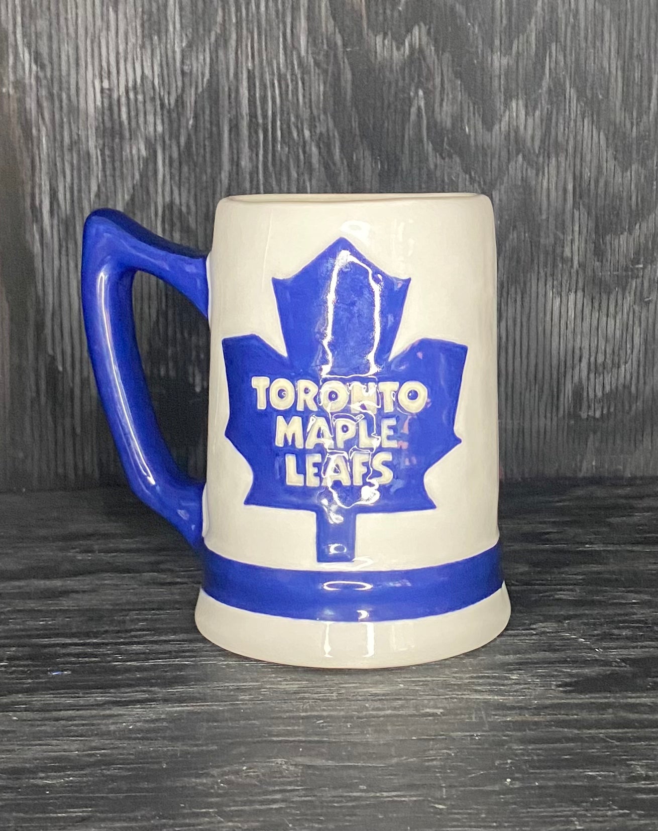 Vintage Toronto Maple Leafs Beer Glass Stein Mug