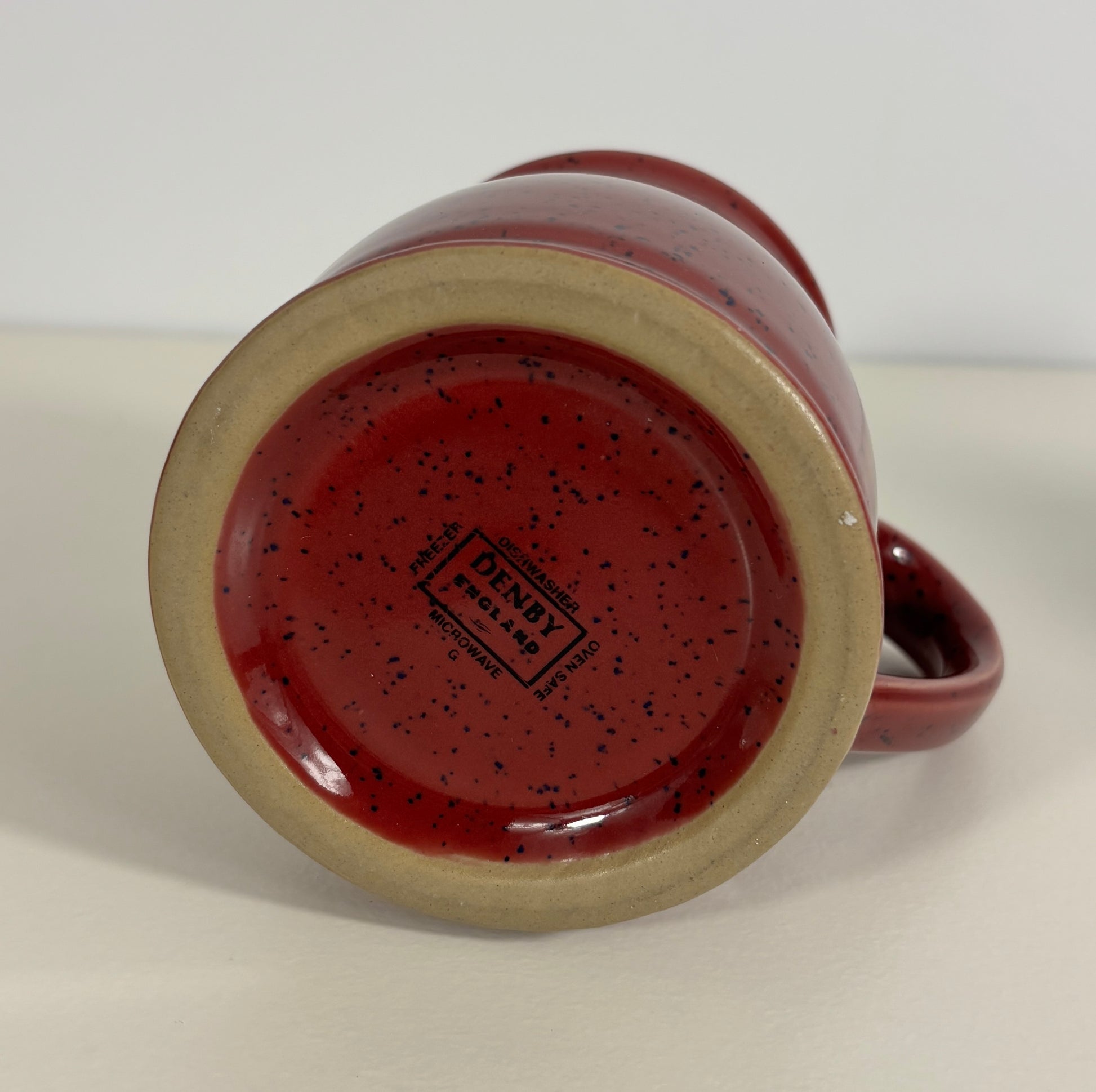 Denby Harlequin Red and Green Tudor Mug