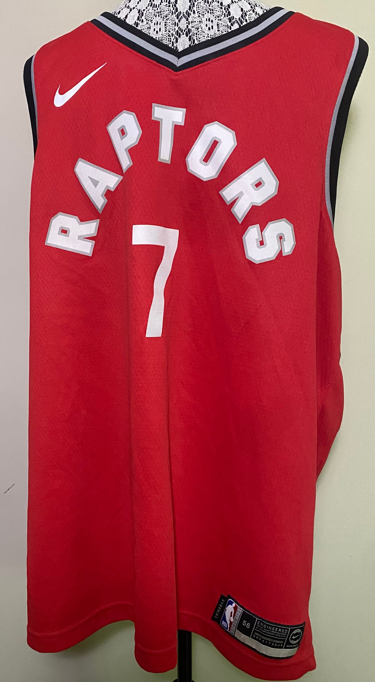 Kyle Lowry Toronto Raptors Nike Swingman Dri Fit Jersey 56 XXL