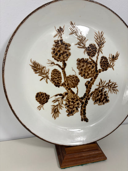 Johnson Brothers Conifer Pinecone Theme Dinner Plates