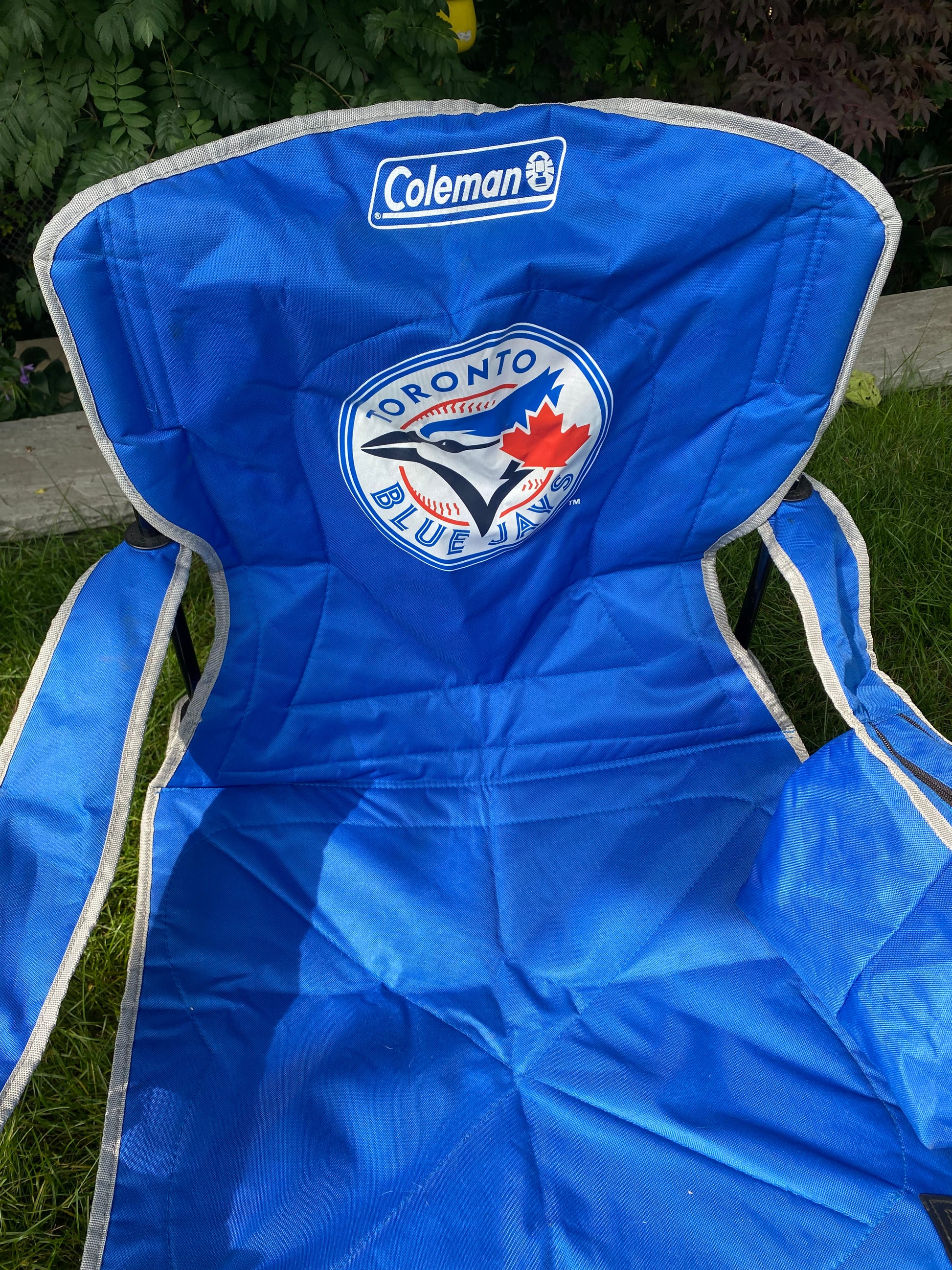 blue jays chair with cooler