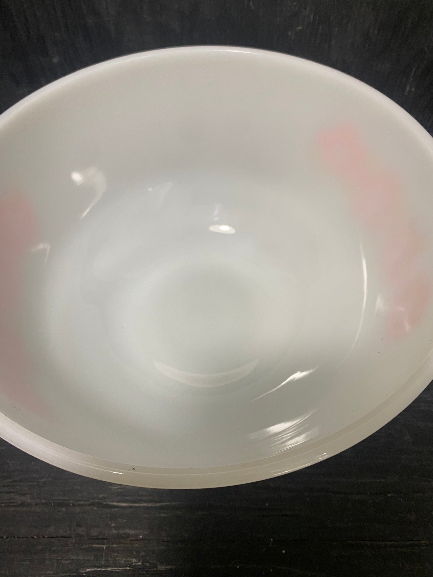 Federal Glass Orange Flower 8 Inch Mixing Bowl