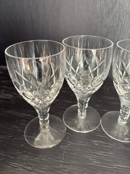 Stuart Crystal Beau Sherry Glasses Set of 4