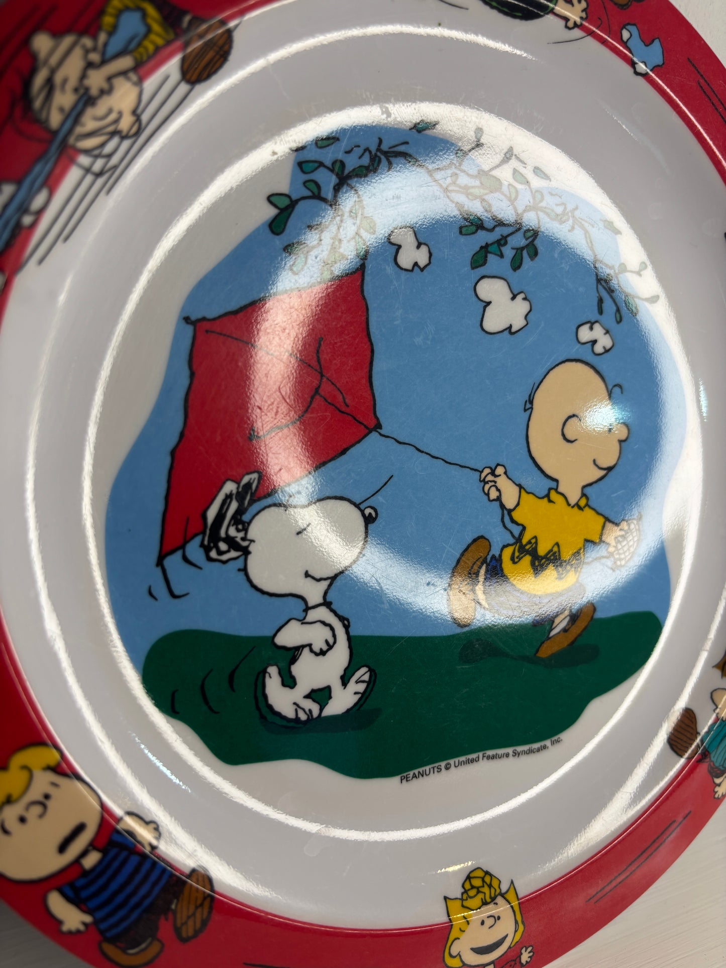Charlie Brown and Snoopy Shatterproof Kids Plate and Bowl