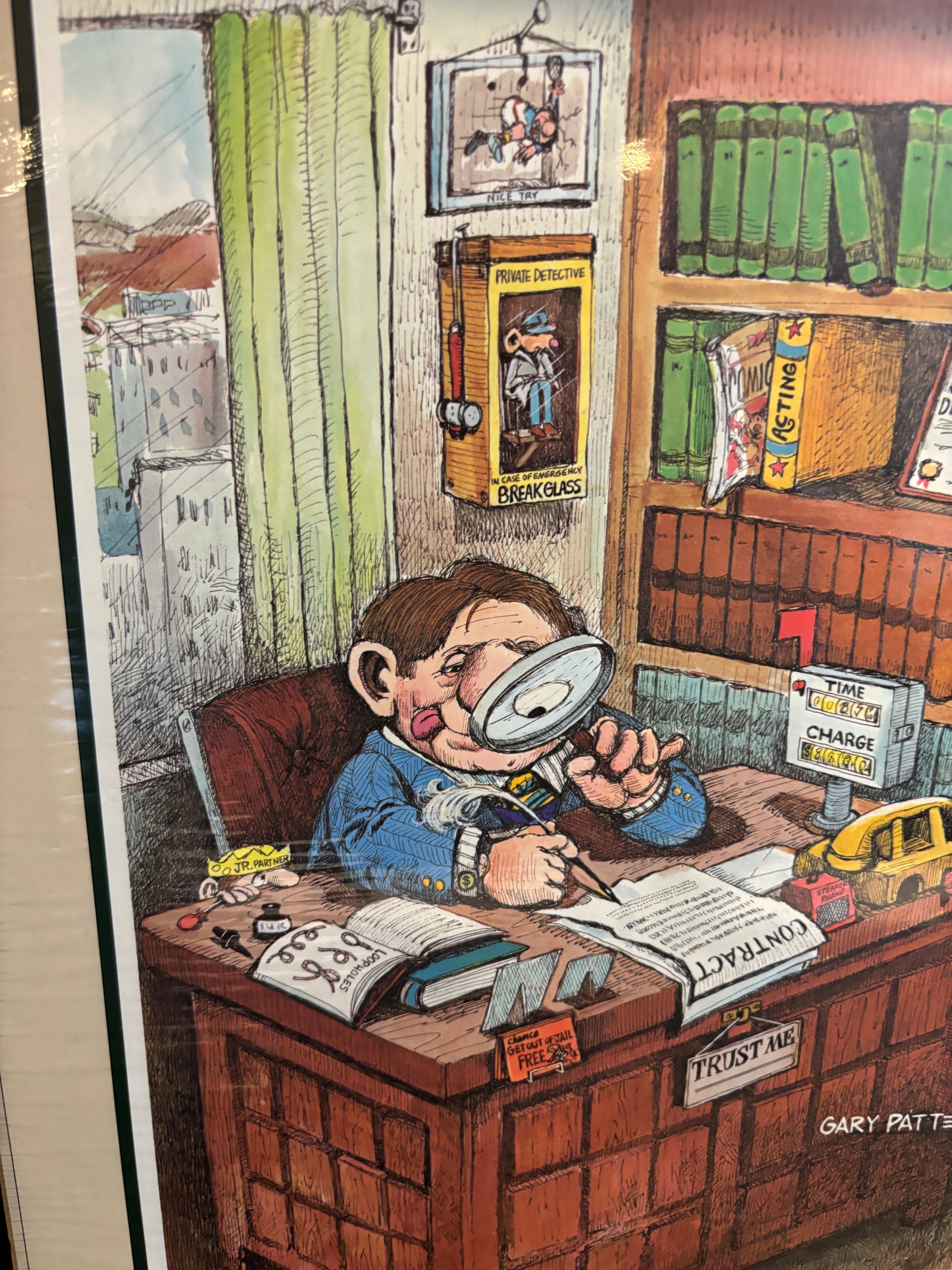 Gary Patterson The Lawyer Unframed Print