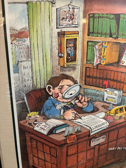 Gary Patterson The Lawyer Unframed Print