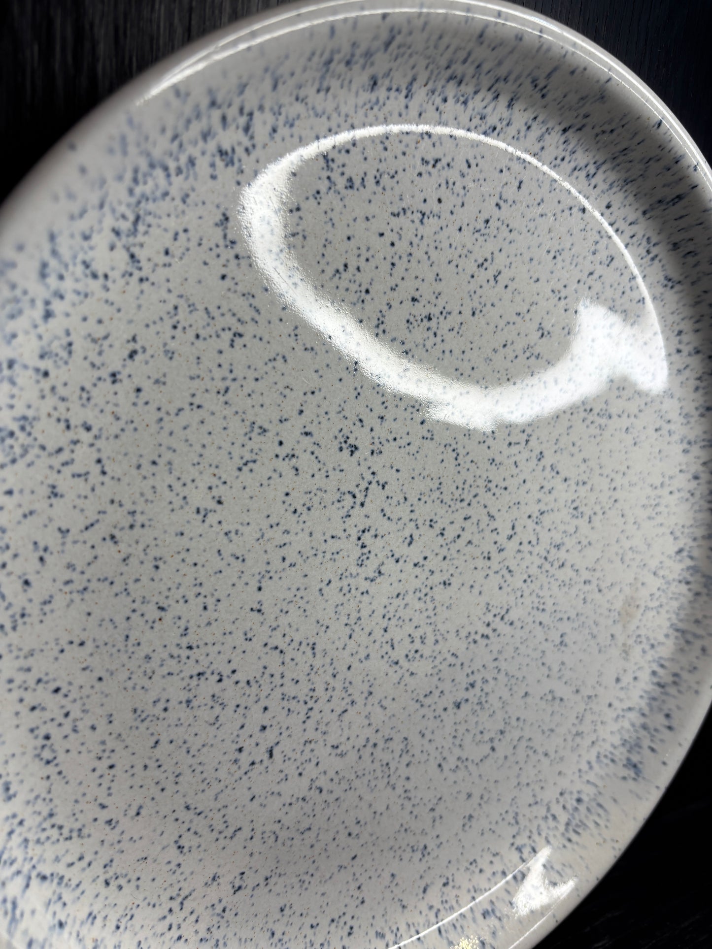 Denby Halo Blue Speckle Dinner Plate