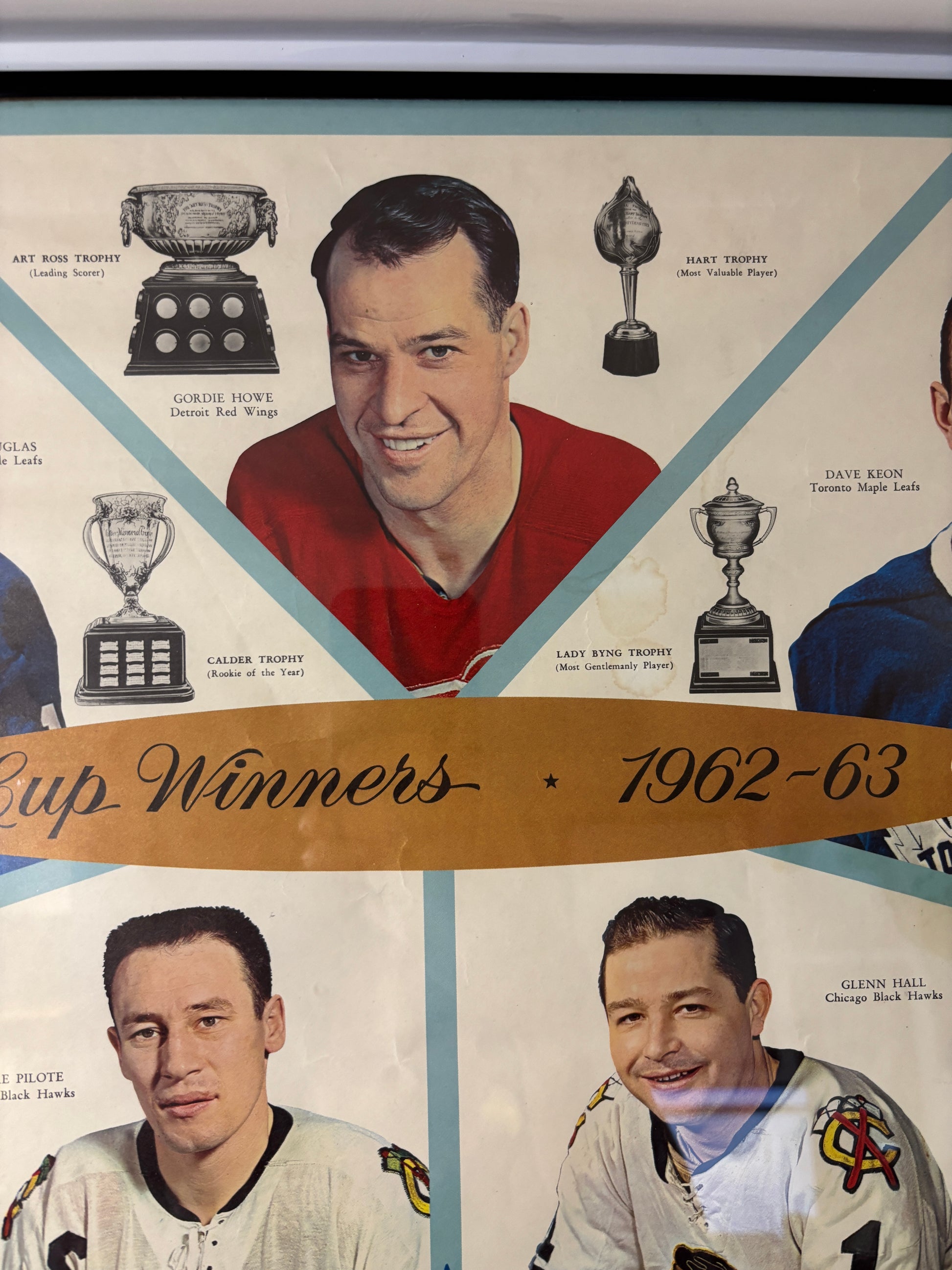 1964 Maple Leaf Gardens Calender with Gordie Howe