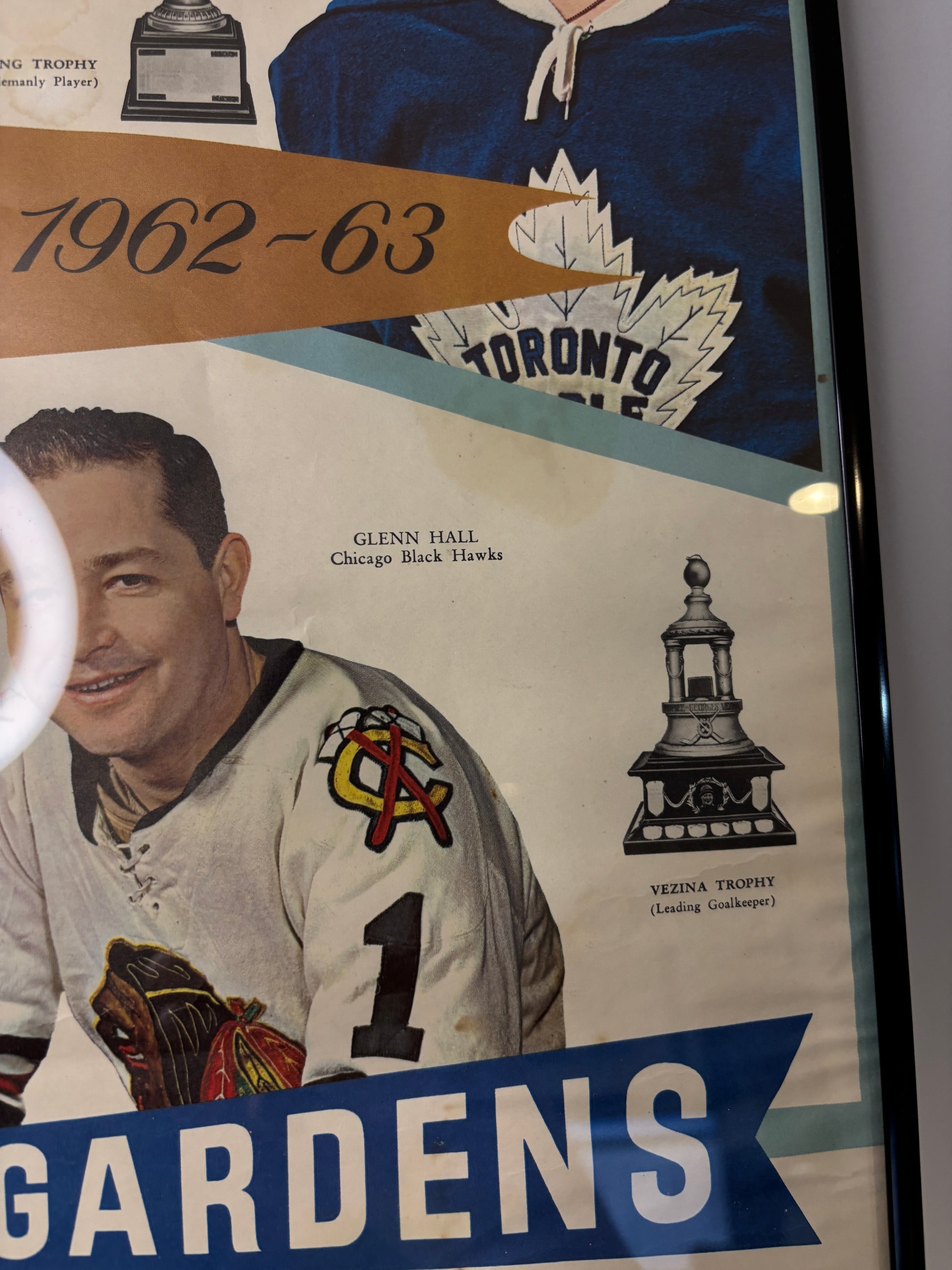 1964 Maple Leaf Gardens Calender with Gordie Howe