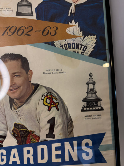 1964 Maple Leaf Gardens Calender with Gordie Howe