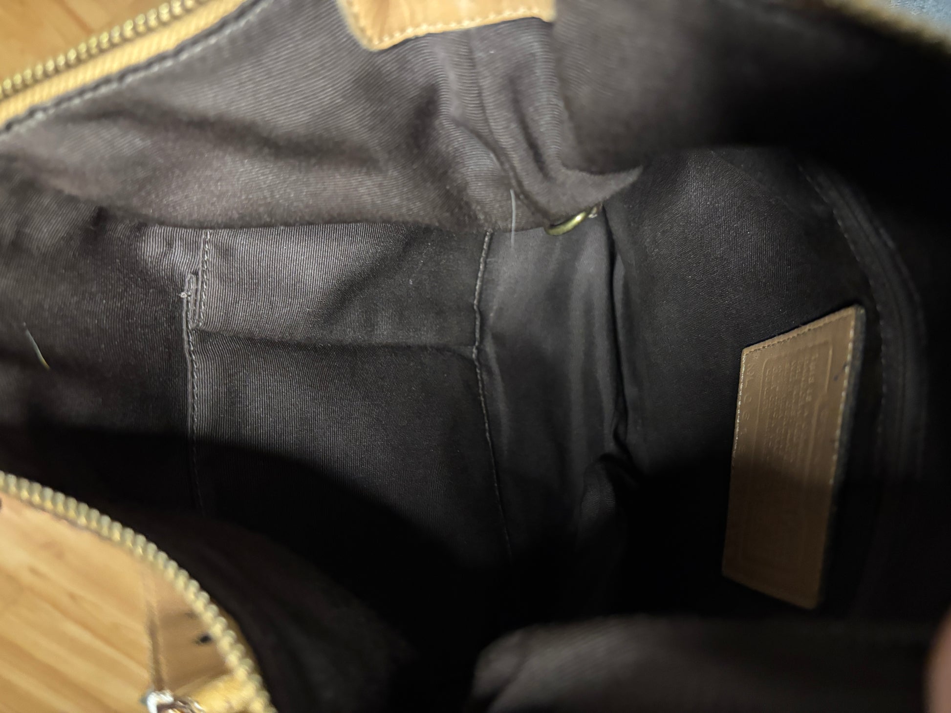 Vintage Coach Signature Canvas Crossbody Shoulder Bag