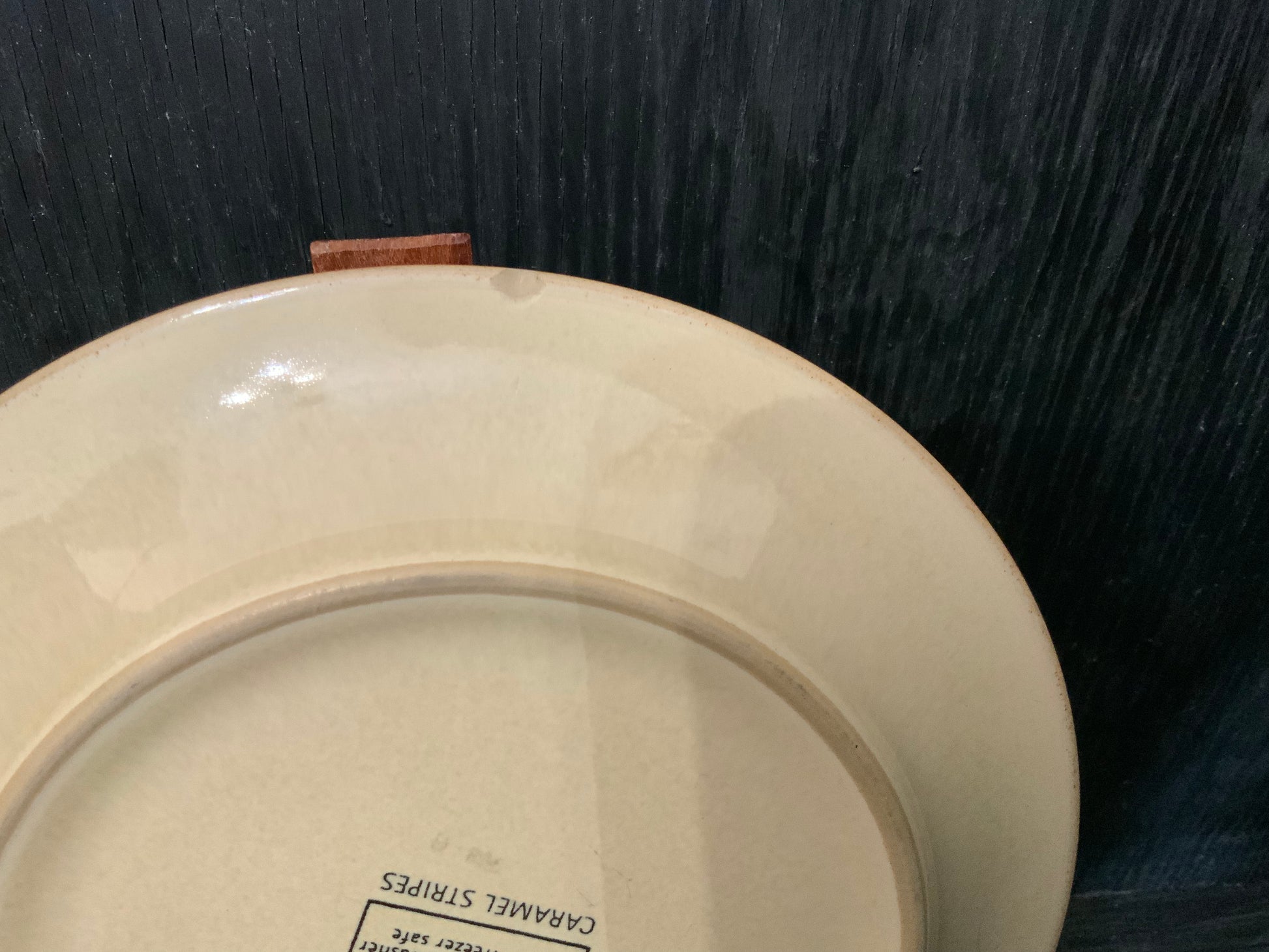 Denby Caramel Stripes Bread and Butter Plates